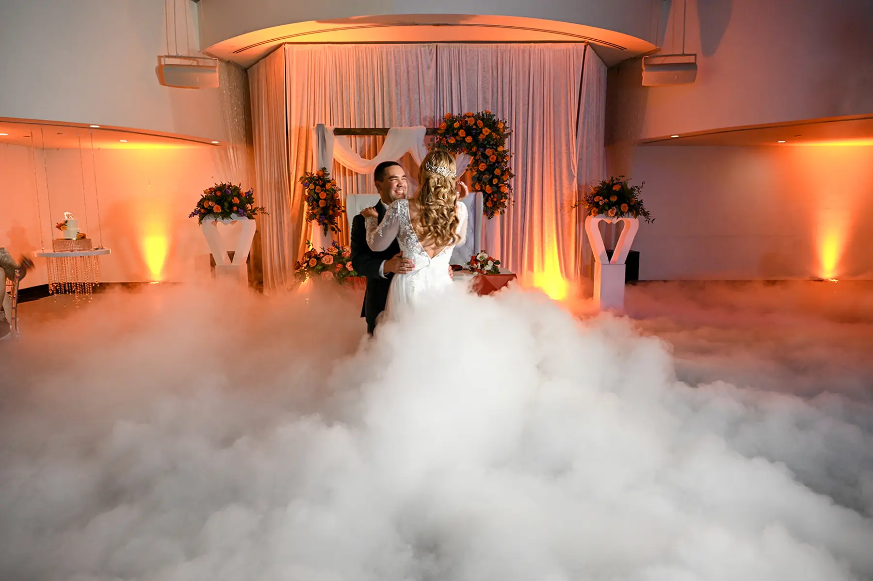 Elegant package setup at Aqua Reception Hall