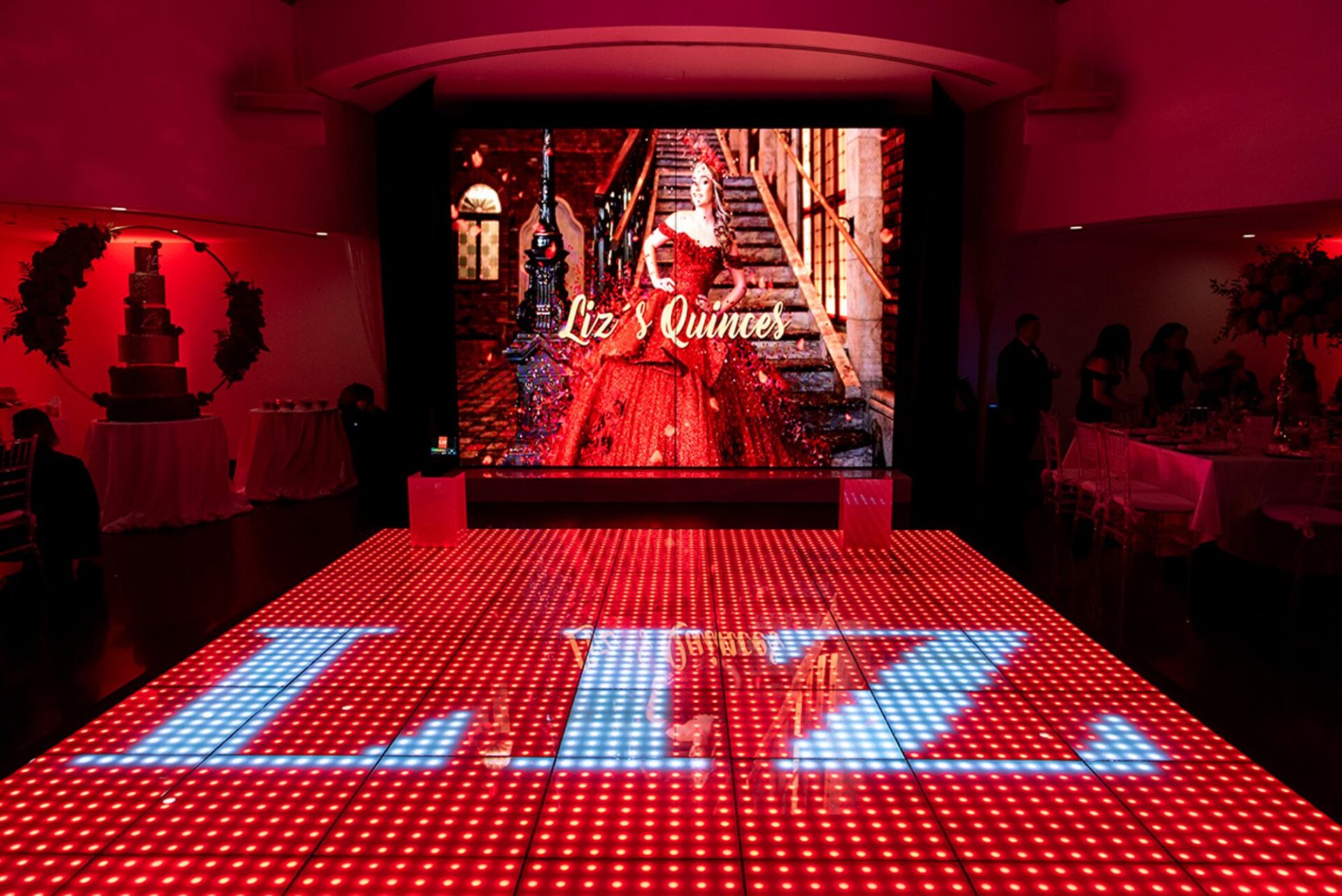 Quinceañera celebration at Aqua Reception Hall in Miami